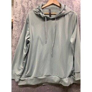 Modetta Women XXL Mint Green Hoodi  Fleece lined Buttery Soft Athleisure Plus Sz